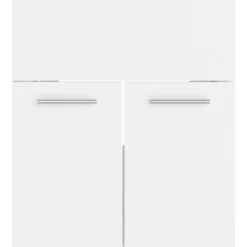 vidaXL - Badkamermeubelset - Wit - Bewerkt hout - 41 x 38.5 x 46 cm