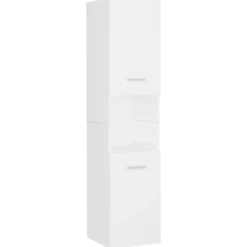 vidaXL - Badkamermeubelset - Wit - Bewerkt hout - 41 x 38.5 x 46 cm