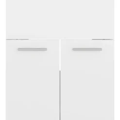 vidaXL - Badkamermeubelset - Wit - Bewerkt hout - 41 x 38.5 x 46 cm