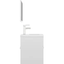 vidaXL - Badkamermeubelset - Wit - Bewerkt hout - 41 x 38.5 x 46 cm