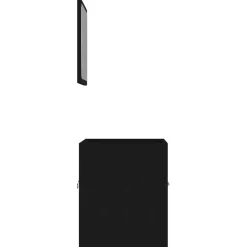 vidaXL - Badkamermeubelset - Zwart - Bewerkt hout