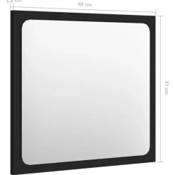 vidaXL - Badkamermeubelset - Zwart - Bewerkt hout - 41 x 38.5 x 46 cm