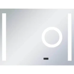 vidaXL - Badkamerspiegel - Zilver - Aluminium - 80 x 60 cm