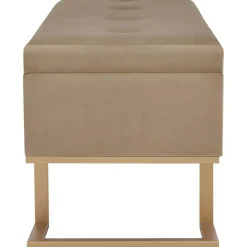 vidaXL - Bank - Beige - Stof