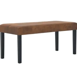 vidaXL - Bank - Bruin - Kunstleer