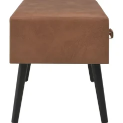 vidaXL - Bank - Bruin - Kunstleer