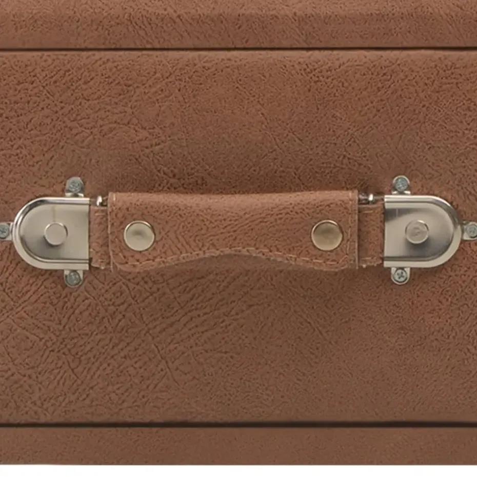 vidaXL - Bank - Bruin - Kunstleer