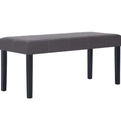 vidaXL - Bank - Grijs - Kunstleer