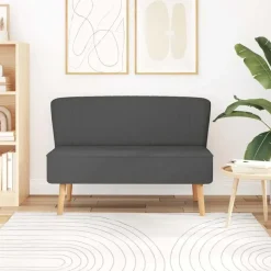 vidaXL - Bank - Grijs - Stof