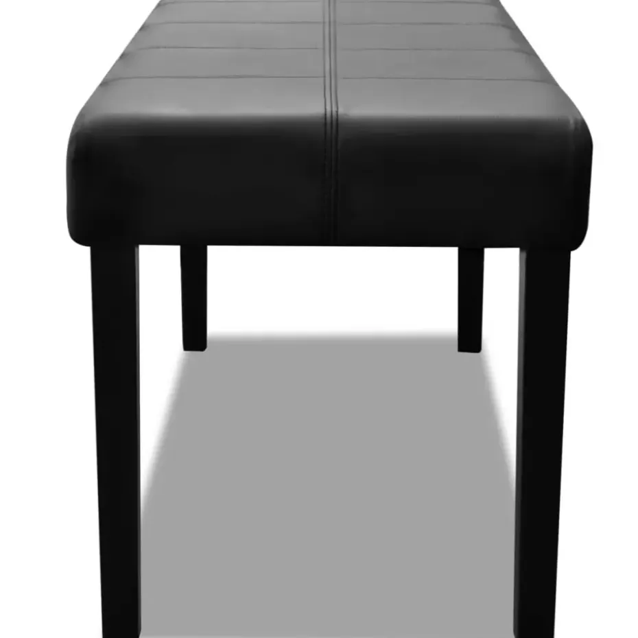 vidaXL - Bankje - Zwart - Kunstleer