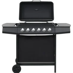 vidaXL - Barbecue - Zwart - Staal