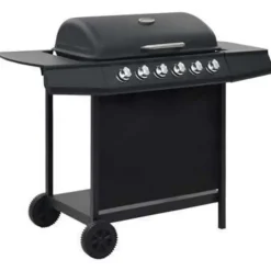 vidaXL - Barbecue - Zwart - Staal