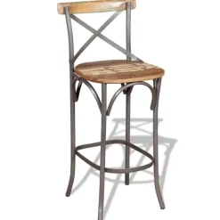 vidaXL - Barkruk - Multikleur - Hout