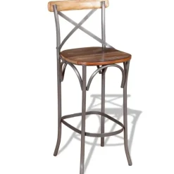 vidaXL - Barkruk - Multikleur - Hout