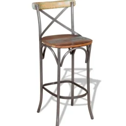 vidaXL - Barkruk - Multikleur - Hout