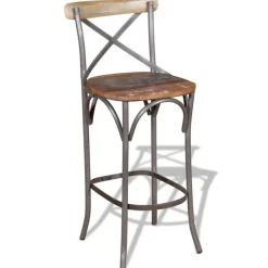 vidaXL - Barkruk - Multikleur - Hout