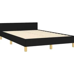 vidaXL - Bed frame zonder matras - Zwart - Stof - 120x200 cm