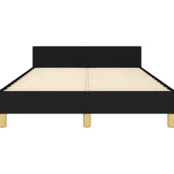 vidaXL - Bed frame zonder matras - Zwart - Stof - 120x200 cm