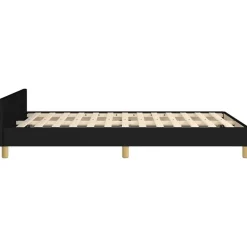 vidaXL - Bed frame zonder matras - Zwart - Stof - 120x200 cm