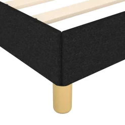 vidaXL - Bed frame zonder matras - Zwart - Stof - 120x200 cm