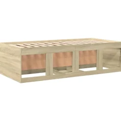 vidaXL - Bed met lades - Bruin - Hout - 90 x 200 cm - Zonder matras