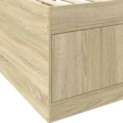 vidaXL - Bed met lades - Bruin - Hout - 90 x 200 cm - Zonder matras