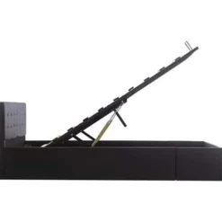 vidaXL - Bed met opbergruimte - Hydraulisch - Zwart - Kunstleer - 140x200 cm