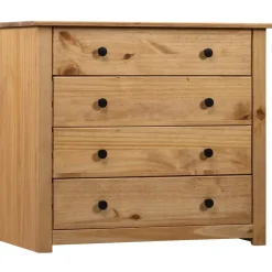 vidaXL - Bijzetkast - Bruin - Grenenhout