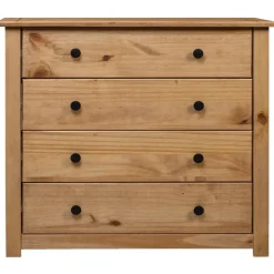 vidaXL - Bijzetkast - Bruin - Grenenhout