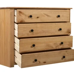 vidaXL - Bijzetkast - Bruin - Grenenhout