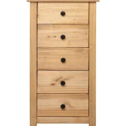 vidaXL - Bijzetkast - Bruin - Grenenhout