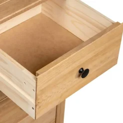 vidaXL - Bijzetkast - Bruin - Grenenhout