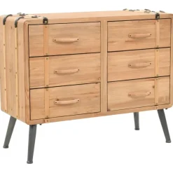 vidaXL - Bijzetkast - Bruin - Hout