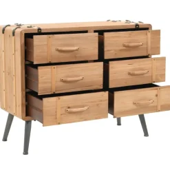 vidaXL - Bijzetkast - Bruin - Hout