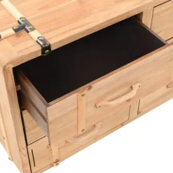 vidaXL - Bijzetkast - Bruin - Hout