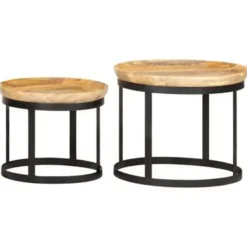 vidaXL - Bijzettafel - Bruin - Hout