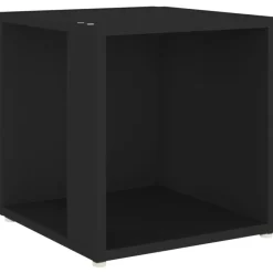 vidaXL - Bijzettafel - Zwart - Bewerkt hout - 33 x 33 x 34.5 cm