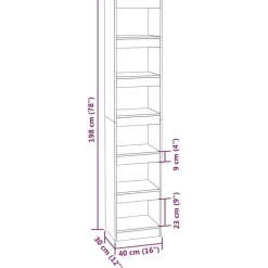 vidaXL - Boekenkast - Bruin - Bewerkt hout