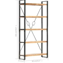 vidaXL - Boekenkast - Bruin - Hout