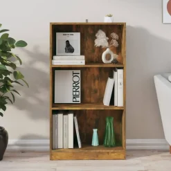 vidaXL - Boekenkast - Bruin - Bewerkt hout - 60 x 24 x 109 cm