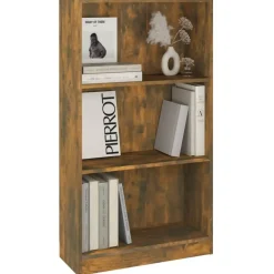 vidaXL - Boekenkast - Bruin - Bewerkt hout - 60 x 24 x 109 cm