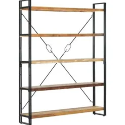 vidaXL - Boekenkast - Bruin - Gerecycled hout