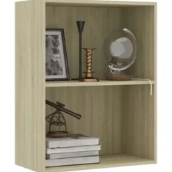 vidaXL - Boekenkast - Bruin - Bewerkt hout