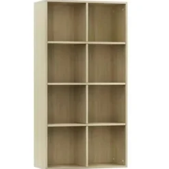 vidaXL - Boekenkast - Bruin - Bewerkt hout