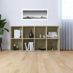 vidaXL - Boekenkast - Bruin - Bewerkt hout