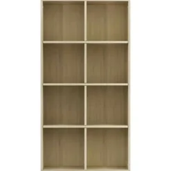 vidaXL - Boekenkast - Bruin - Bewerkt hout