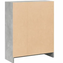 vidaXL - Boekenkast - Grijs - Bewerkt hout