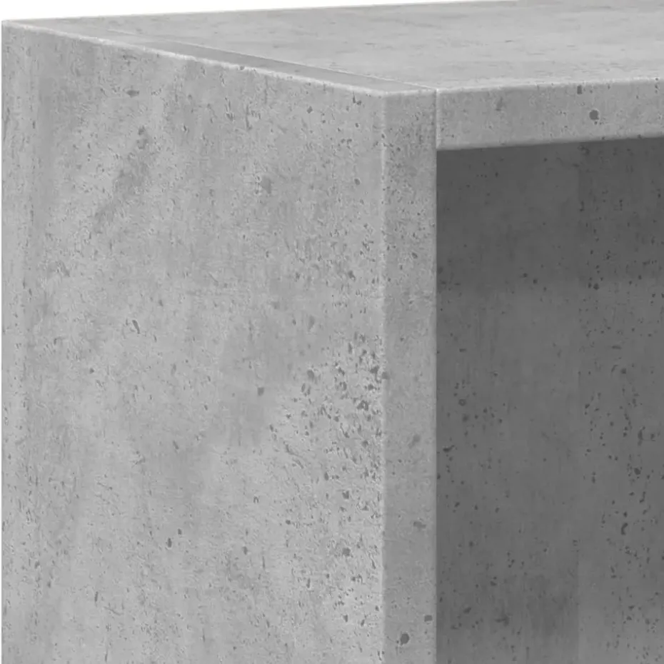 vidaXL - Boekenkast - Grijs - Bewerkt hout