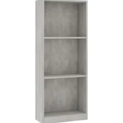 vidaXL - Boekenkast - Grijs - Bewerkt hout - 40 x 24 x 109 cm
