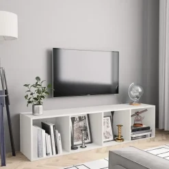 vidaXL - Boekenkast - Wit - Bewerkt hout